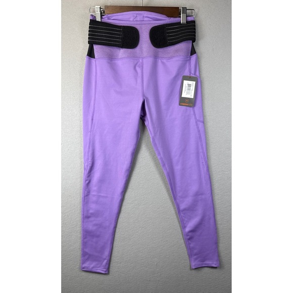 NWT Copper Life Lilac Breeze Adjustable Waist Leggings Womens Size M Workout Gym - Picture 2 of 14